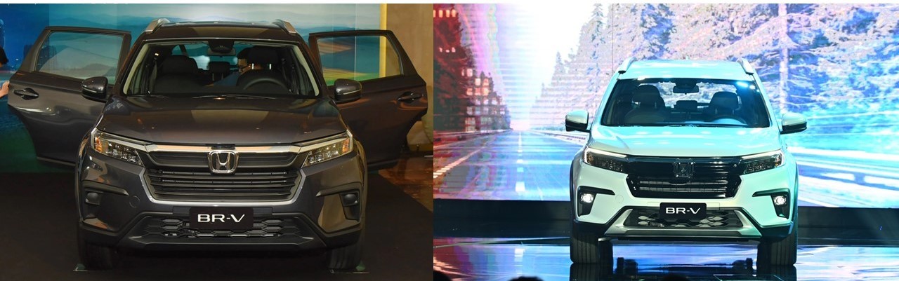 Thiết kế ngoại thất của 2 phiên bản Honda BR-V gần như giống hệt nhau