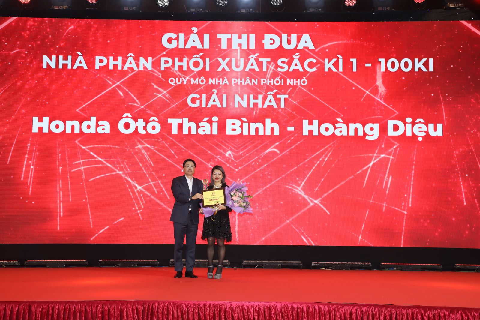 Honda Ôtô Thái Bình đạt giải “Nhà phân phối xuất sắc nhất của Honda Việt Nam 6 tháng đầu năm 2023”
