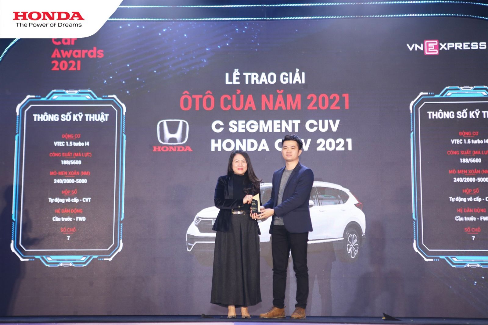 Honda CR-V giành giải ô tô của năm do báo VnExpress bình chọn