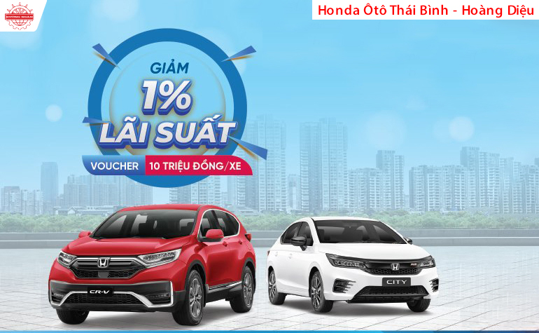 Mua Honda ngay Giảm lãi suất vay | Honda Ôtô Thái Bình - Hoàng Diệu