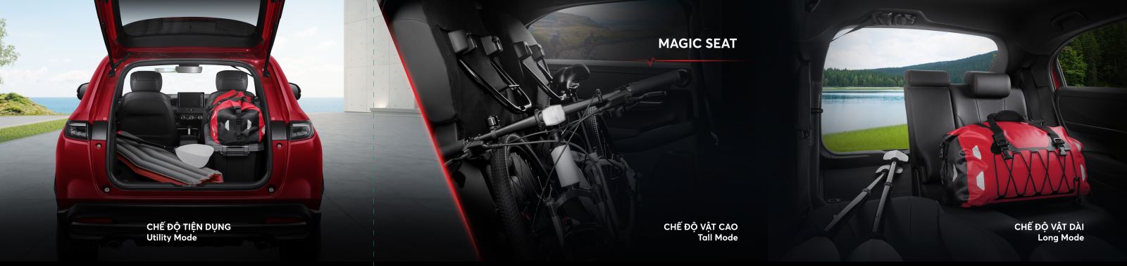 Magic Seat với 3 chế độ tùy chọn của Honda HR-V 2022