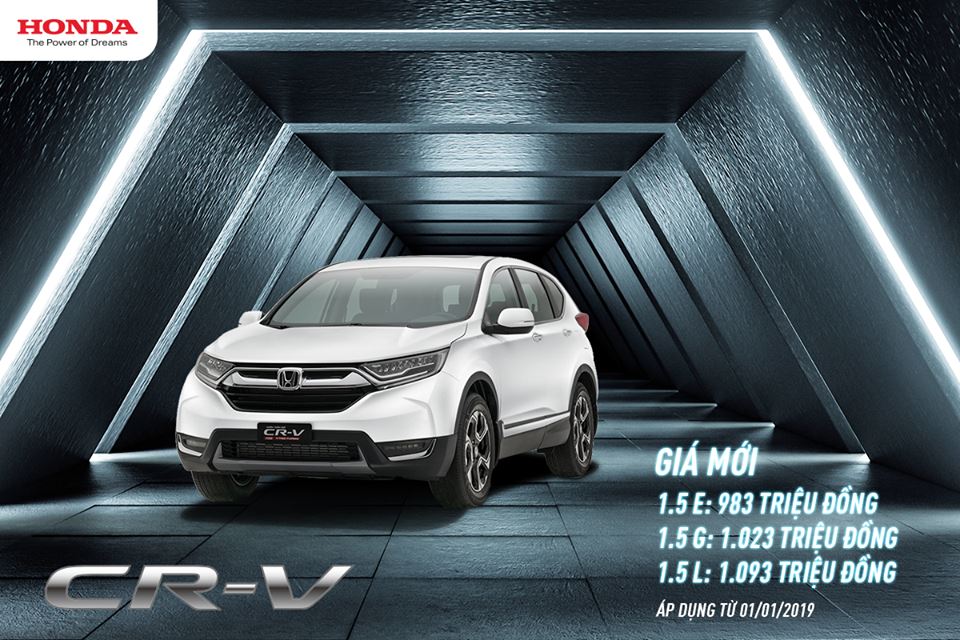 Honda Việt Nam công bố mức giá mới cho CR-V thế hệ thứ 5