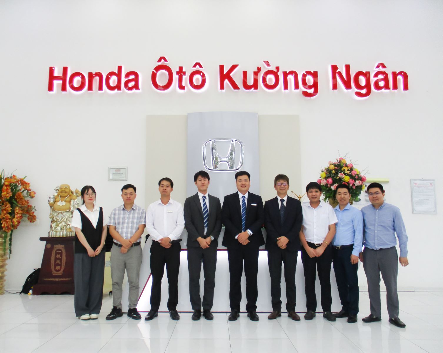 Đoàn cán bộ Honda Nhật Bản, Honda Việt Nam và Honda Ôtô Thái Bình - Hoàng Diệu