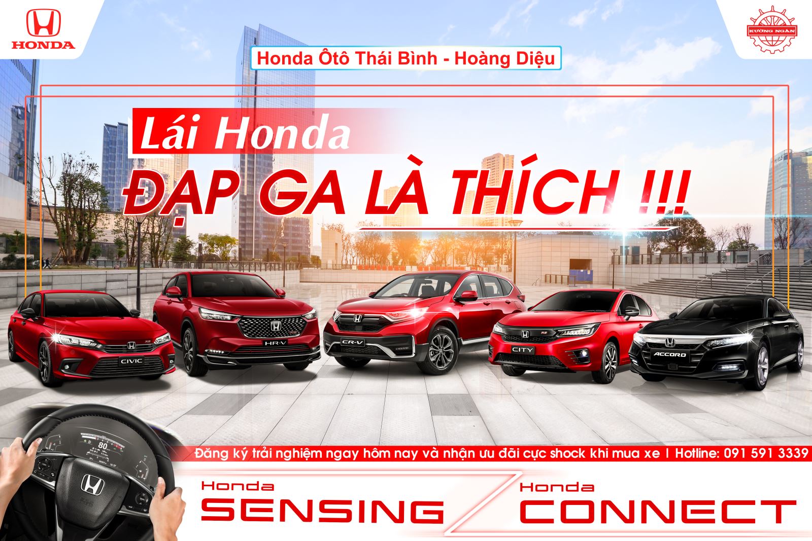 Các mẫu xe Honda đang phân phối tại Việt Nam - Honda CR-V, Honda HR-V, Honda City, Honda Accord, Honda Civic