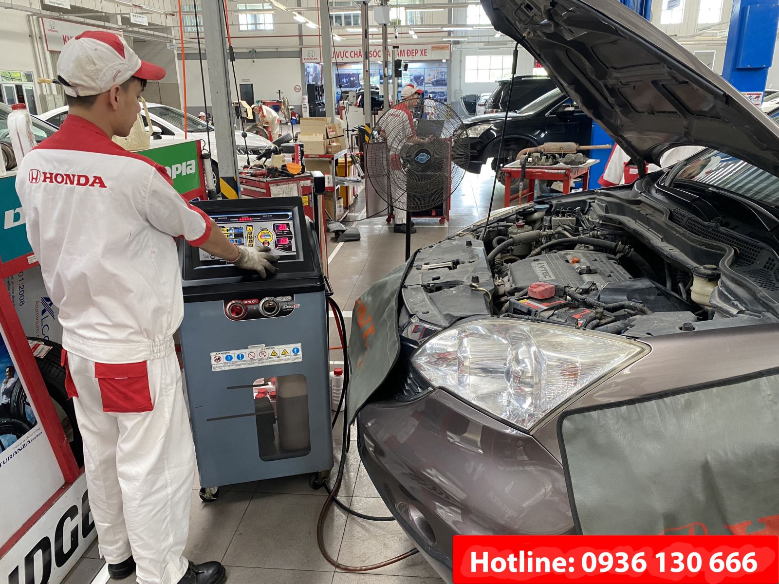 Thay dầu hộp số tự động tuần hoàn tại Honda Ôtô Thái Bình - Hoàng Diệu