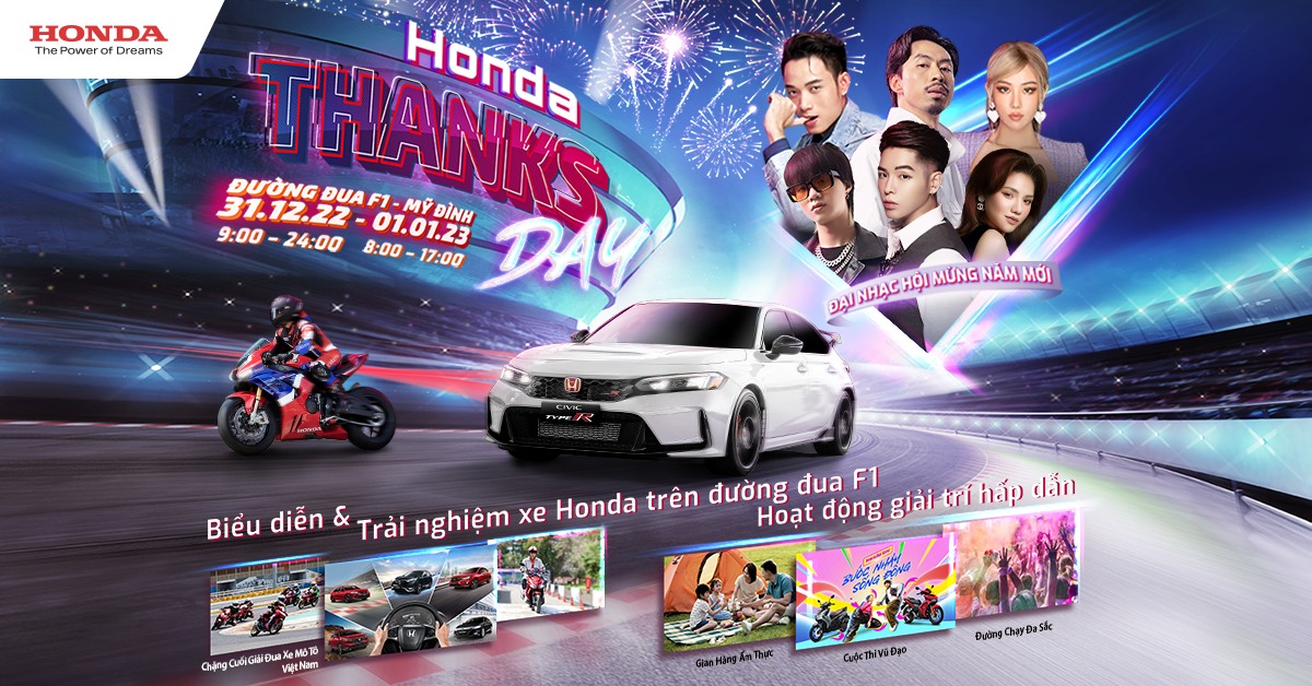 Đại nhạc hội Honda Thank day kỷ niệm 26 năm Honda Việt Nam