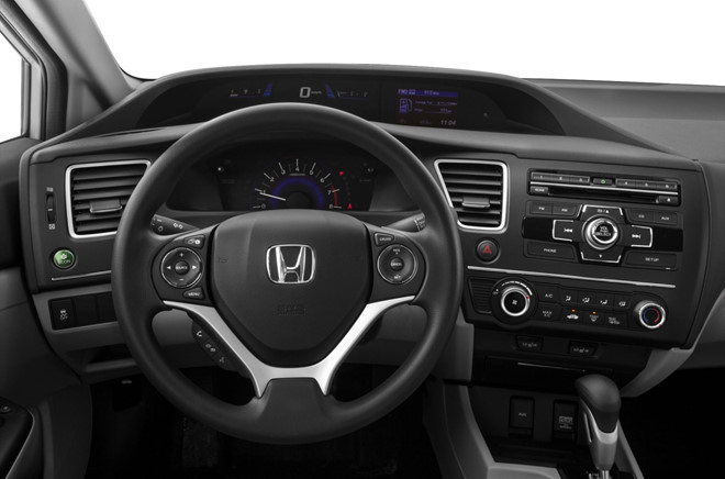 Nội thất sang trọng của Honda Civic 2015.