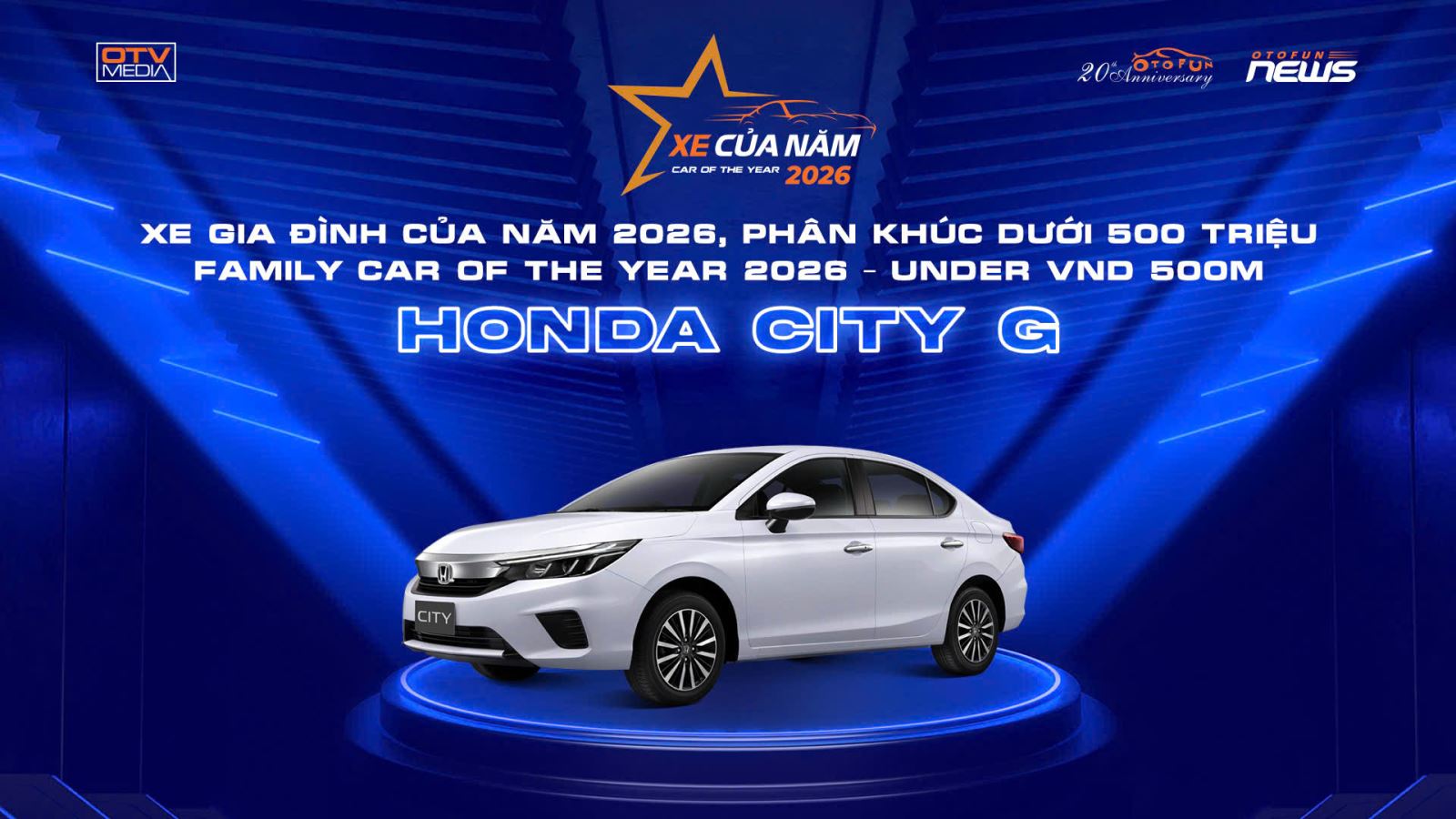 Honda CITY G | Xe gia đình của năm 2026 phân khúc dưới 500 triệu