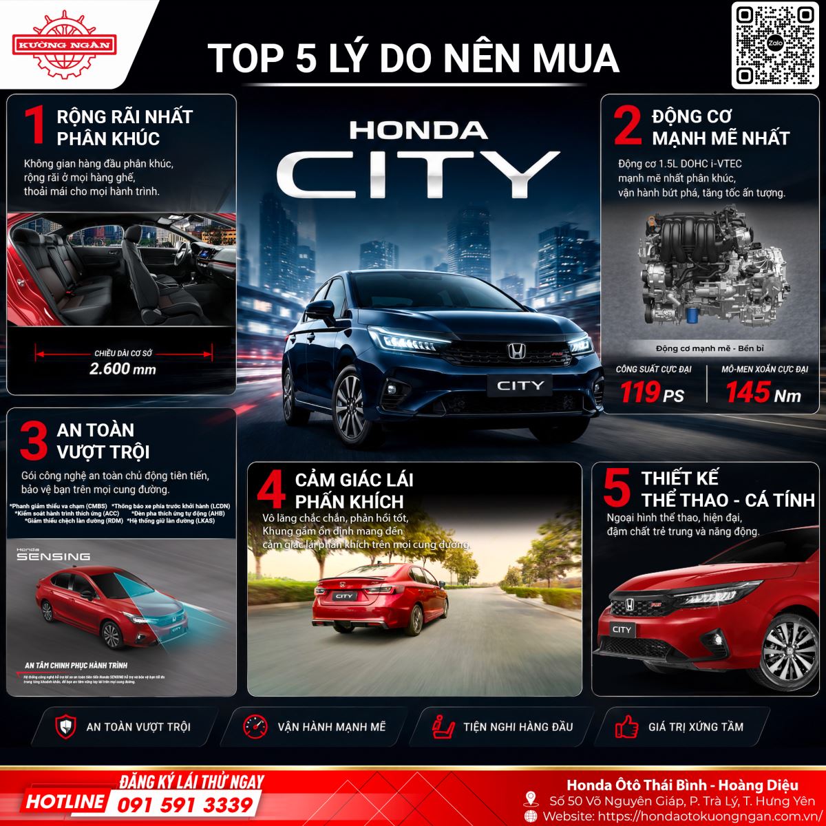 TOP 5 lý do nên mua Honda CITY