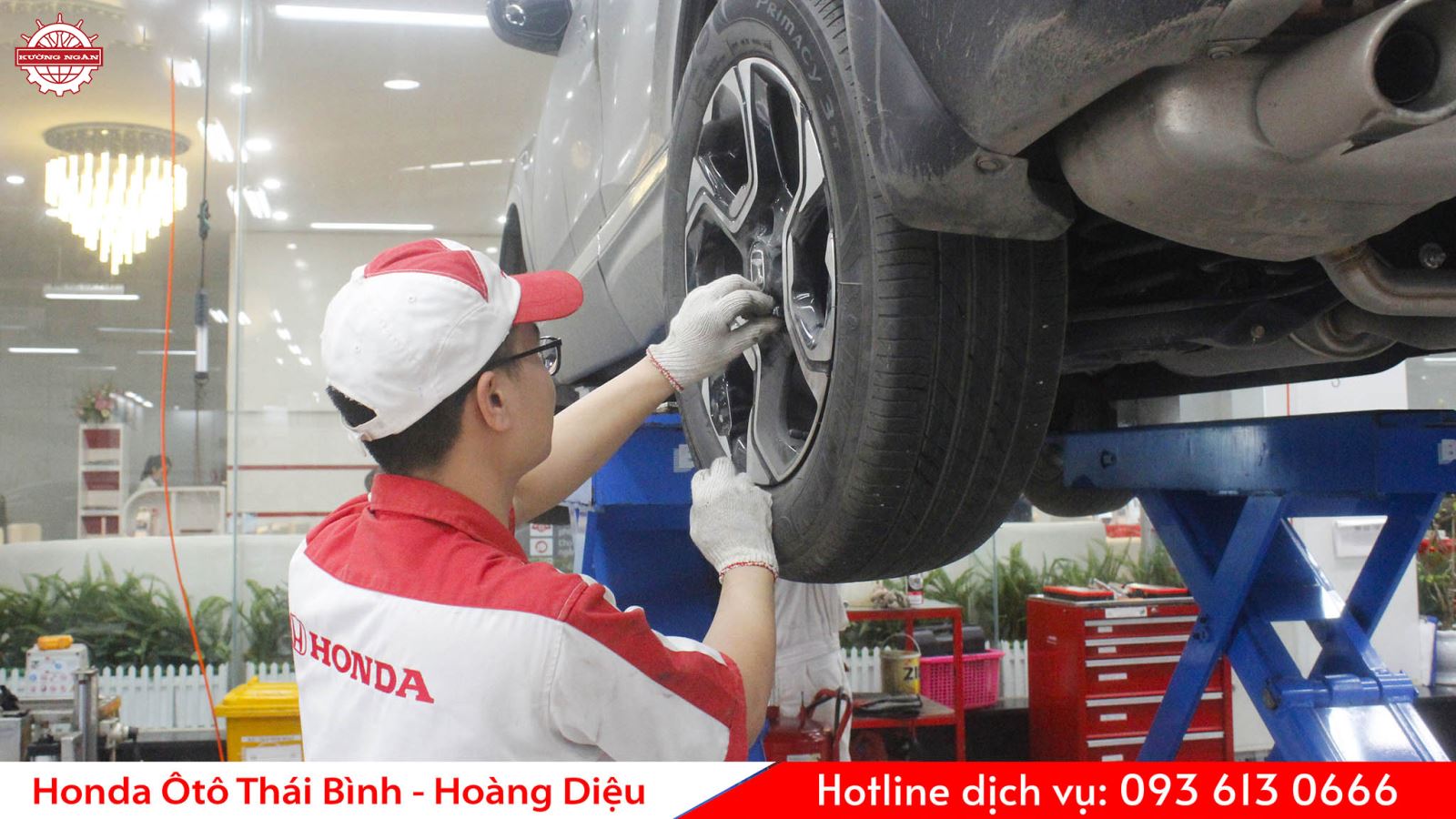 Bảo dưỡng lốp xe tại Honda Ôtô Thái Bình - Hoàng Diệu