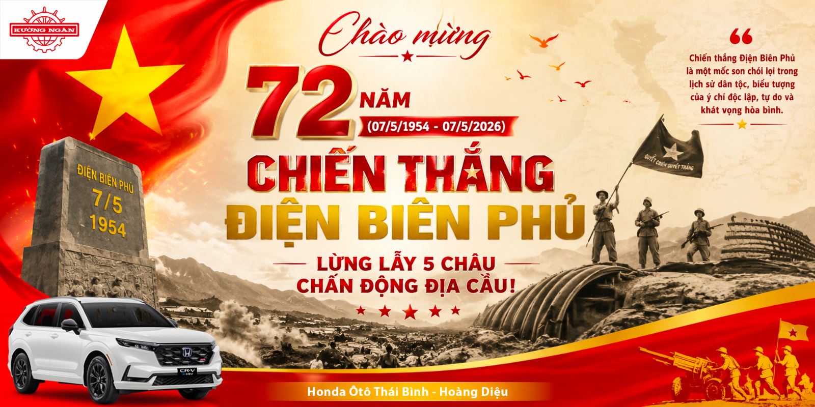 CHÀO MỪNG 72 NĂM CHIẾN THẮNG ĐIỆN BIÊN PHỦ (07/05/1954 – 07/05/2026)