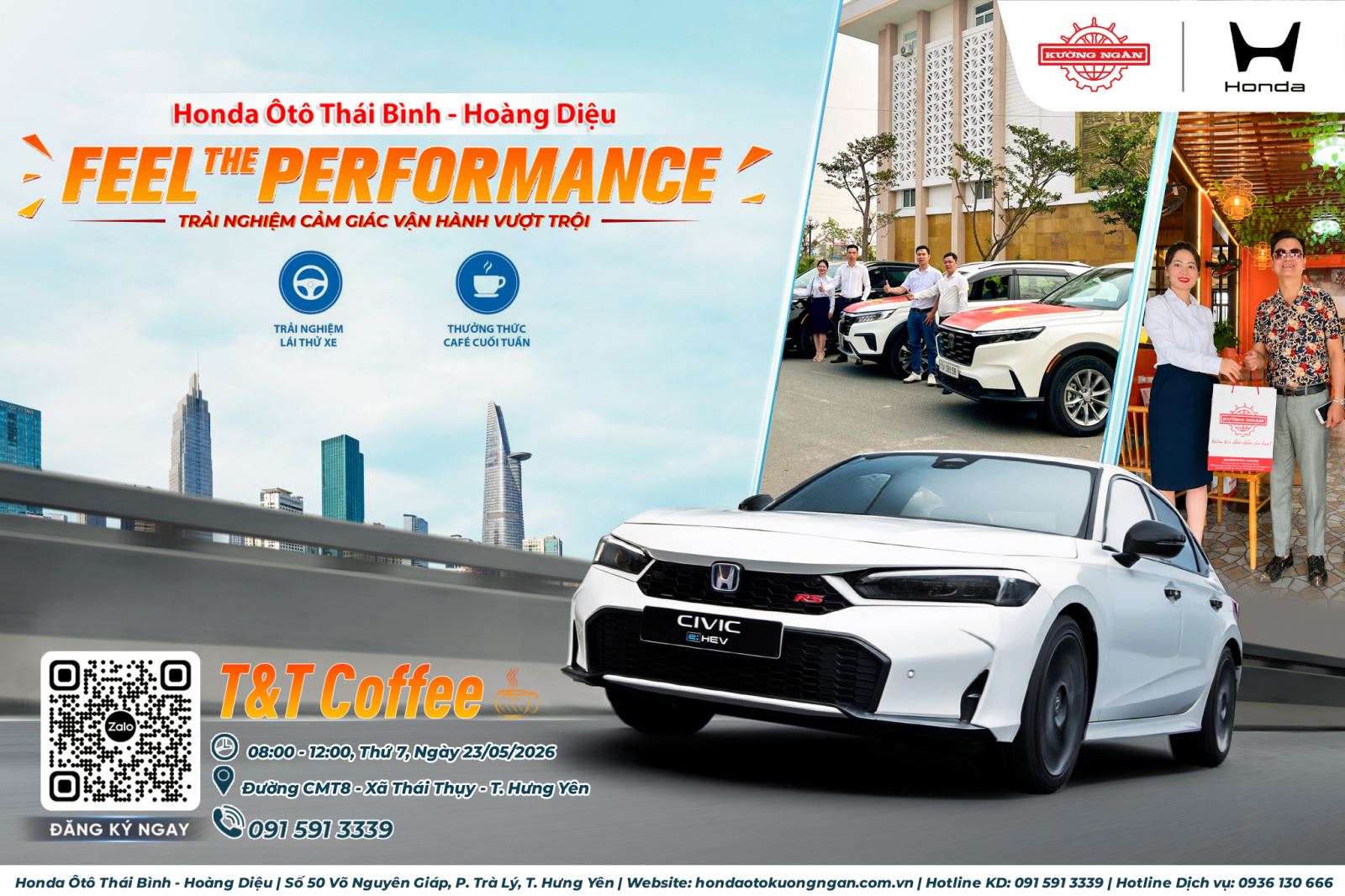 Chương trình Feel The Performance tháng 05/2026 | Honda Ôtô Thái Bình - Hoàng Diệu