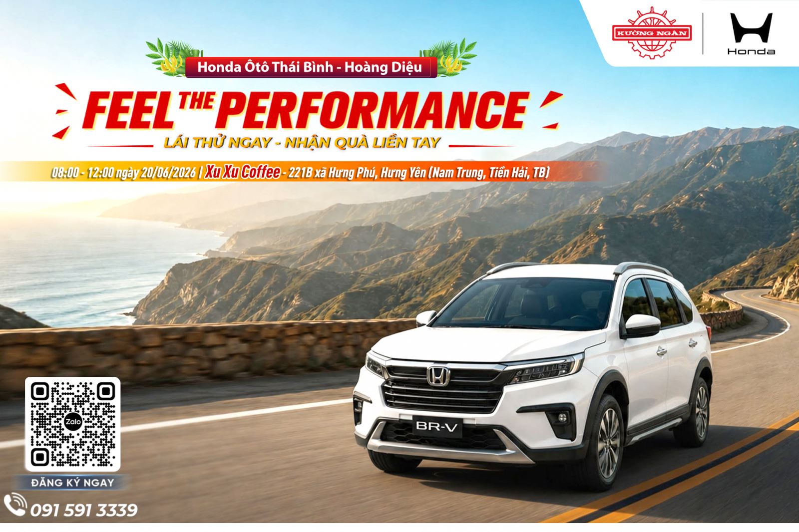 Chương trình Feel The Performance tháng 06/2026 | Honda Ôtô Thái Bình - Hoàng Diệu