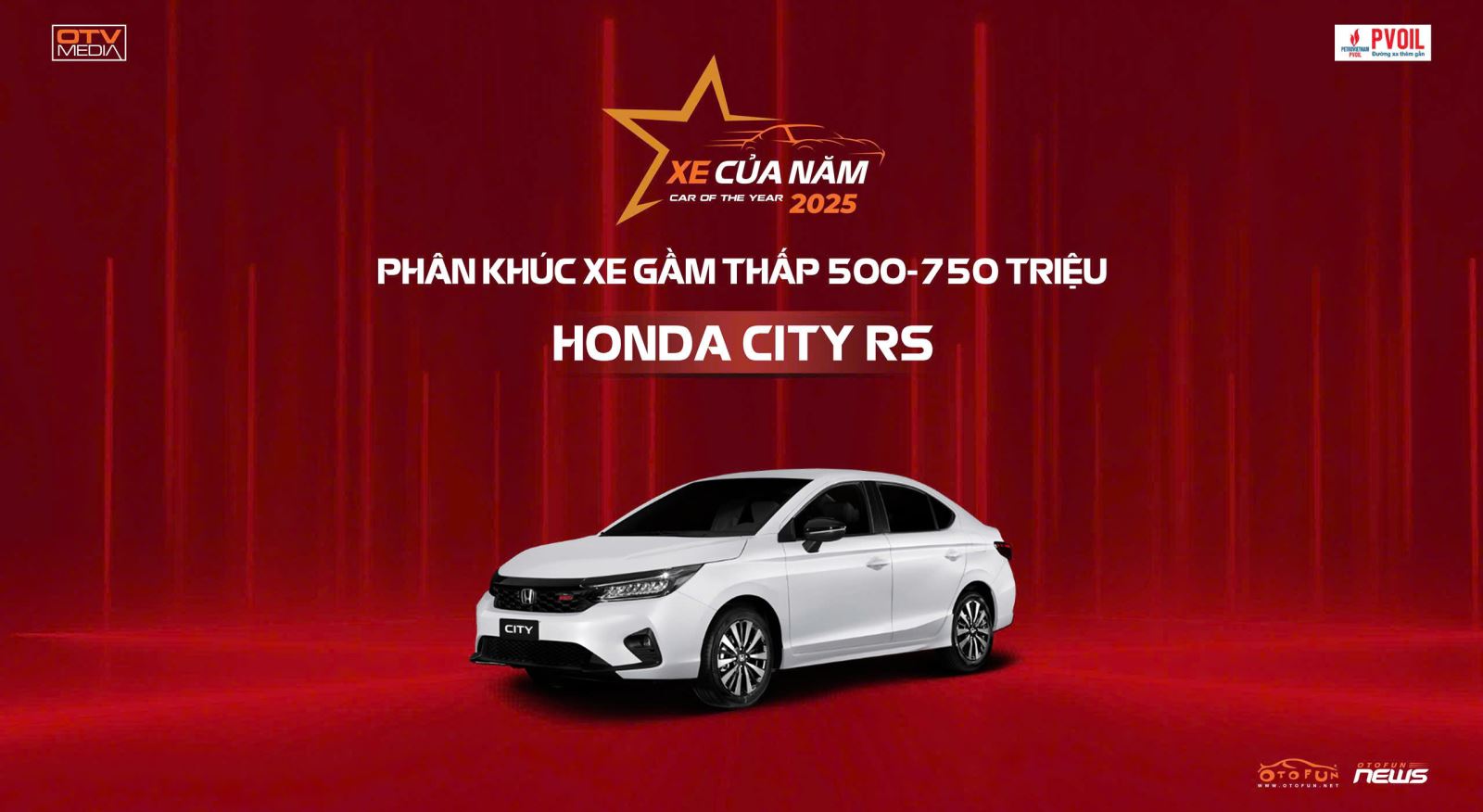 Honda Civic e:HEV RS và Honda City RS đạt danh hiệu tại lễ công bố "Xe của năm 2025"