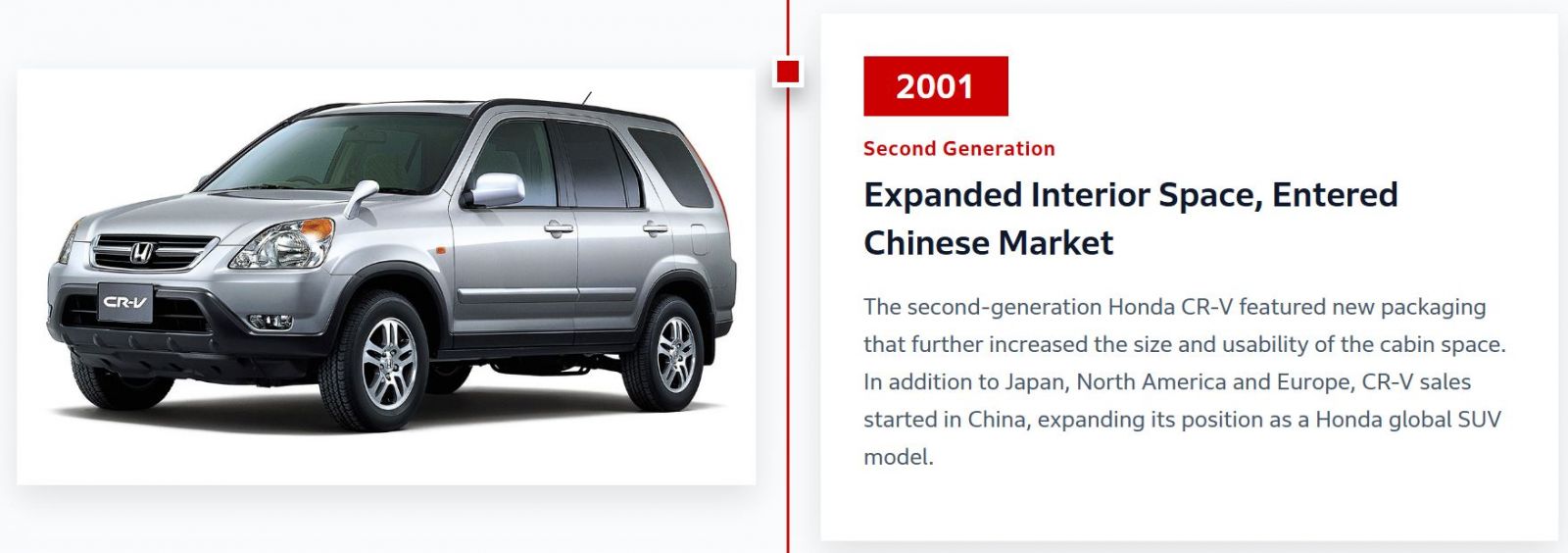 Honda CR-V thế hệ thứ 2 năm 2001