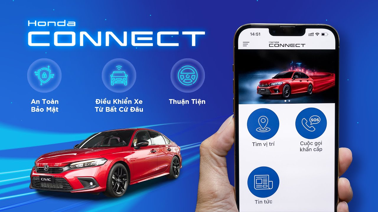 Honda CIVIC bản RS được trang bị thêm gói công nghệ Honda CONNECT lần đầu xuất hiện tại Việt Nam