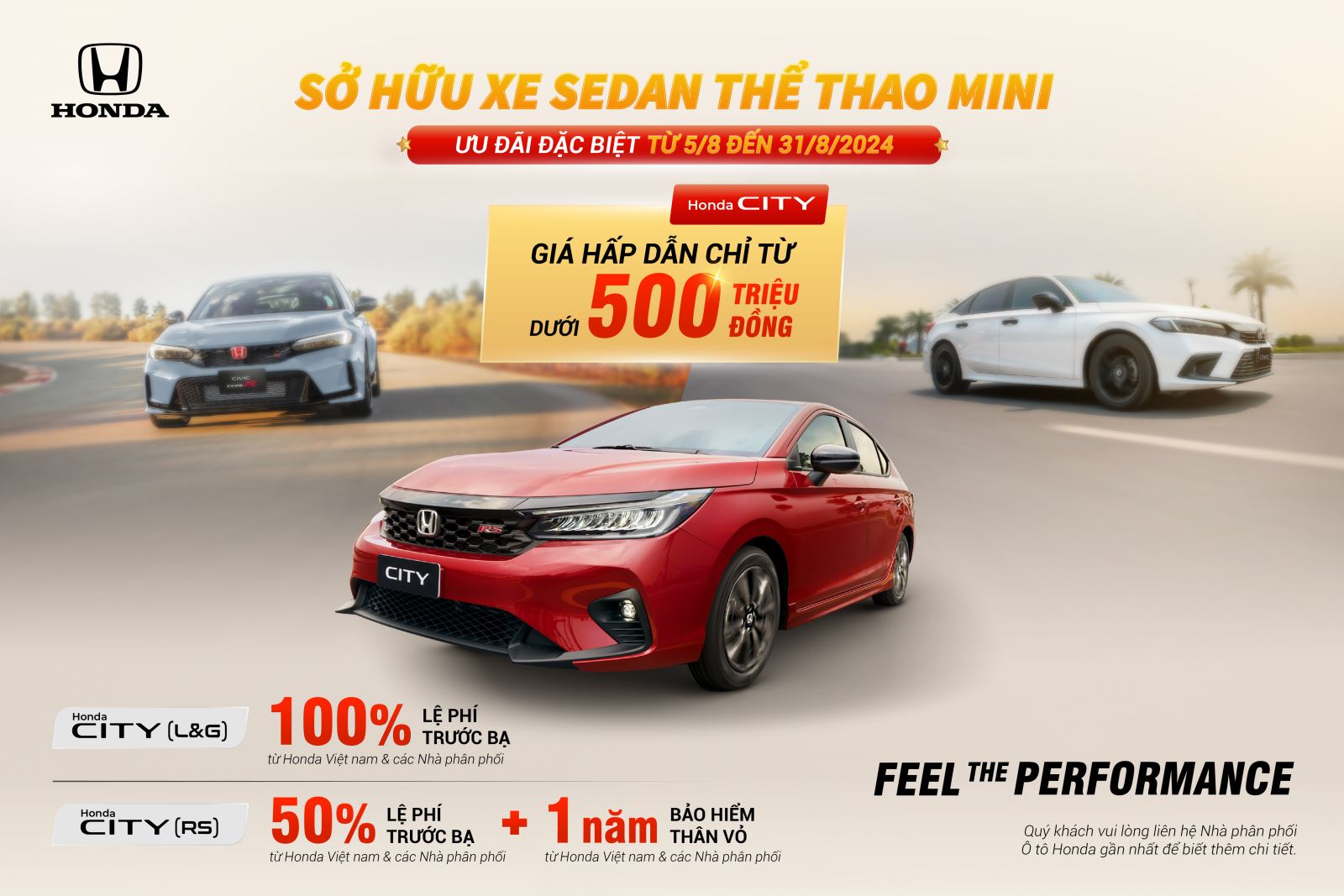 Sở hữu xe sedan thể thao mini với giá hấp dẫn chỉ từ dưới 500 triệu trong tháng 8