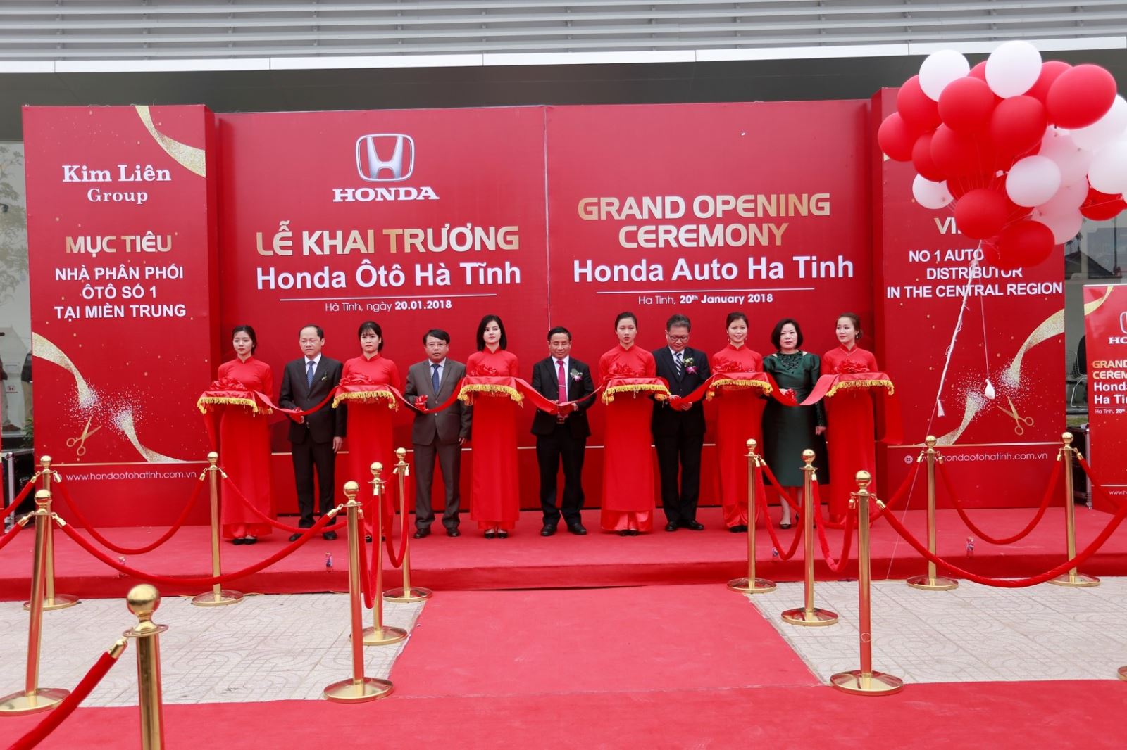  Honda Việt Nam tưng bừng khai trương hai Đại lý mới trung tuần tháng 1/2018  – Honda Ôtô Gia Lai & Honda Ôtô Hà Tĩnh –