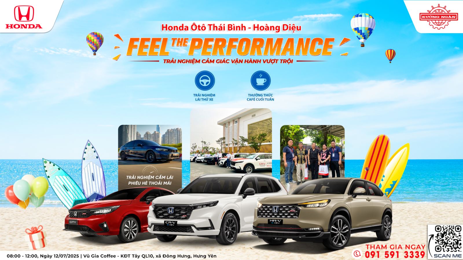 Chương trình Feel The Performance tháng 07/2025 | Honda Ôtô Thái Bình - Hoàng Diệu