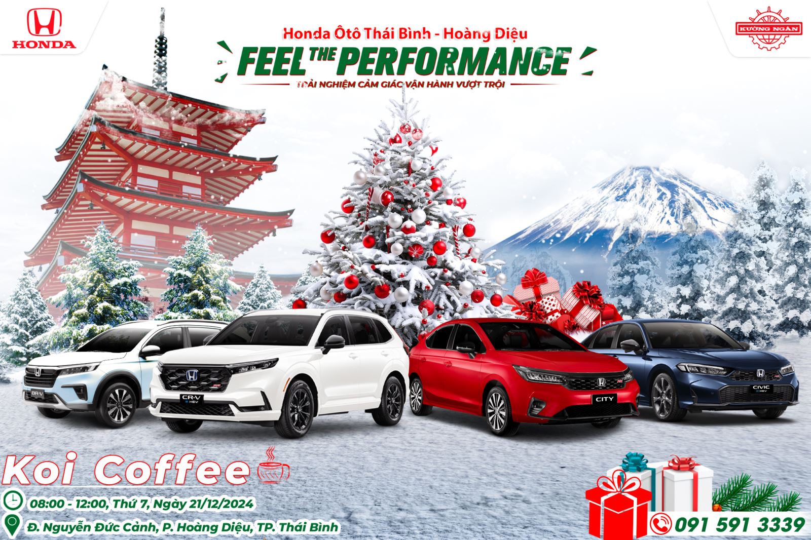 Chương trình Feel The Performance tháng 12/2024 | Honda Ôtô Thái Bình - Hoàng Diệu