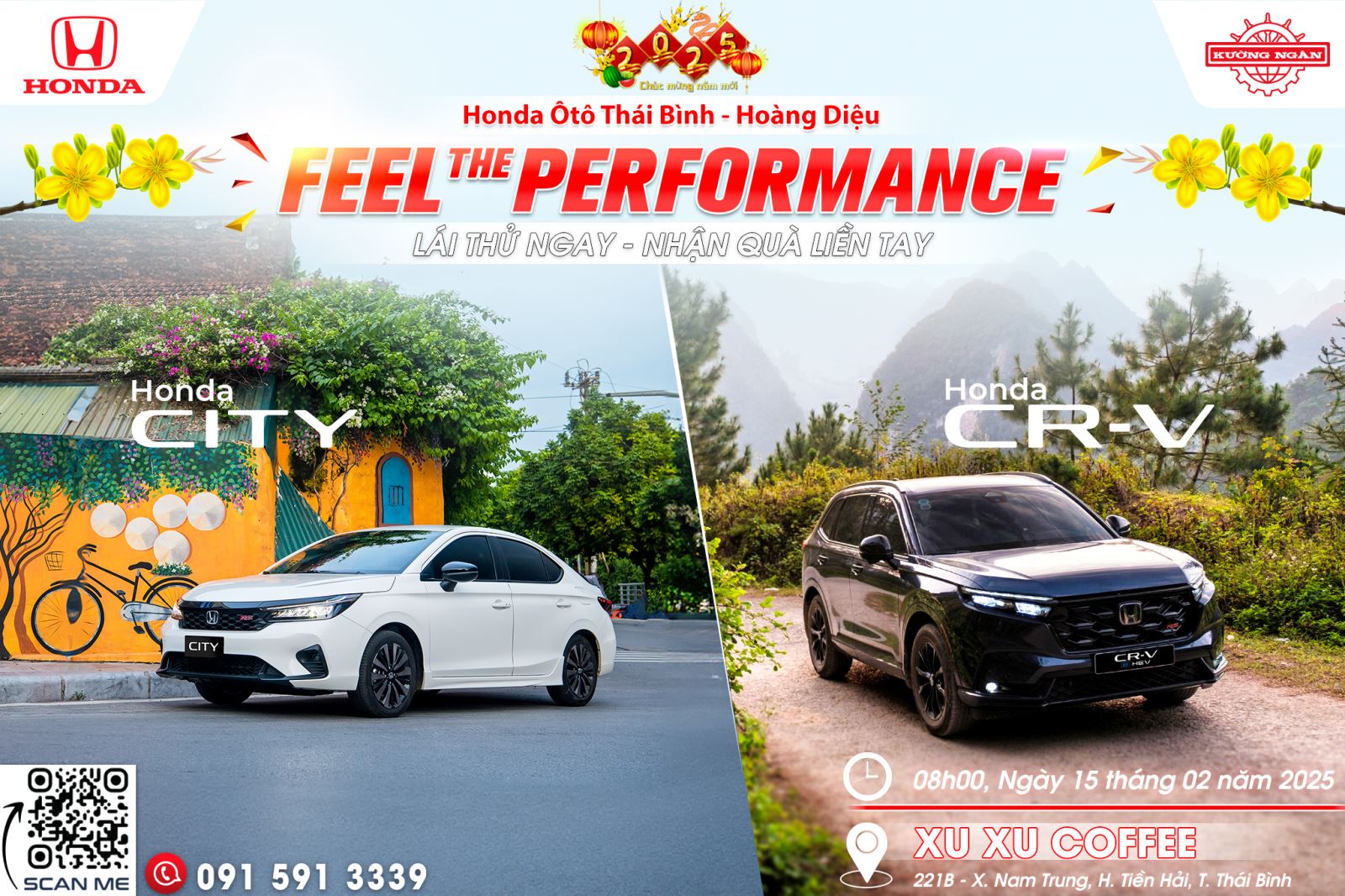 Chương trình Feel The Performance tháng 02/2025 | Honda Ôtô Thái Bình - Hoàng Diệu