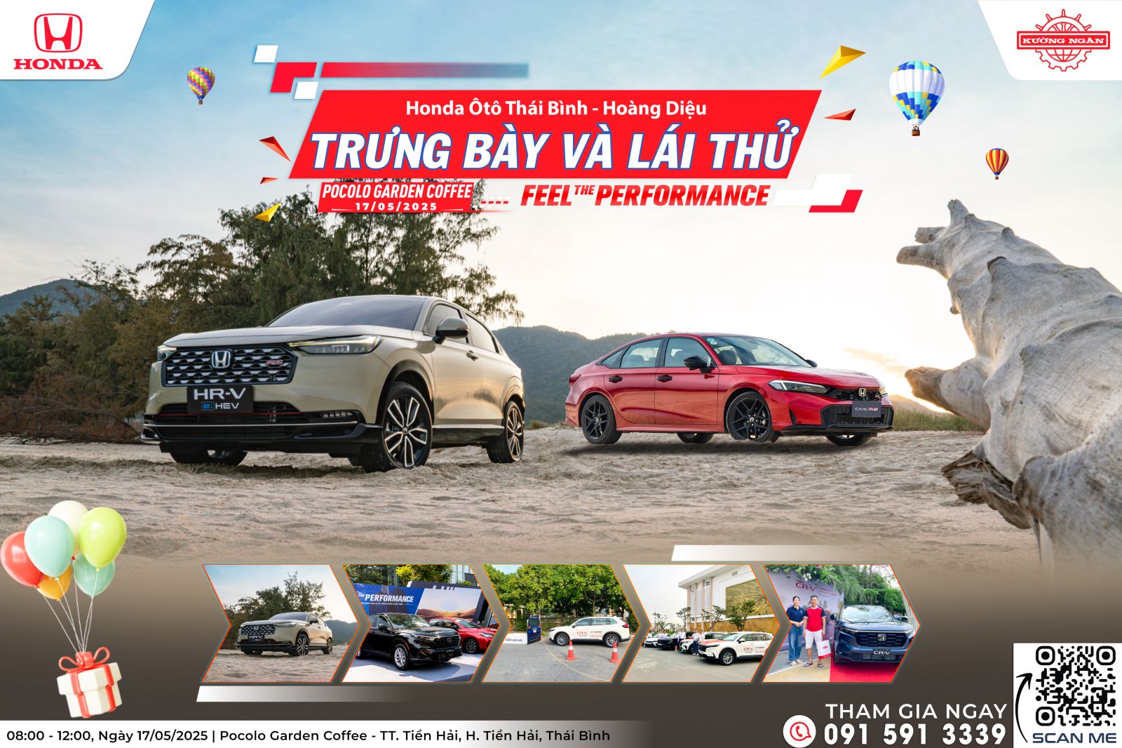 Chương trình Feel The Performance tháng 05/2025 | Honda Ôtô Thái Bình - Hoàng Diệu