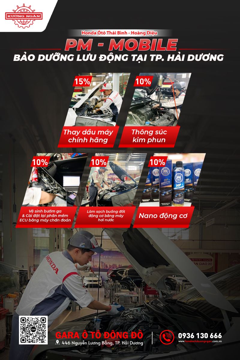 PM - Mobile | Bảo dưỡng lưu động tại TP. Hải Dương ngày 25/10/2025