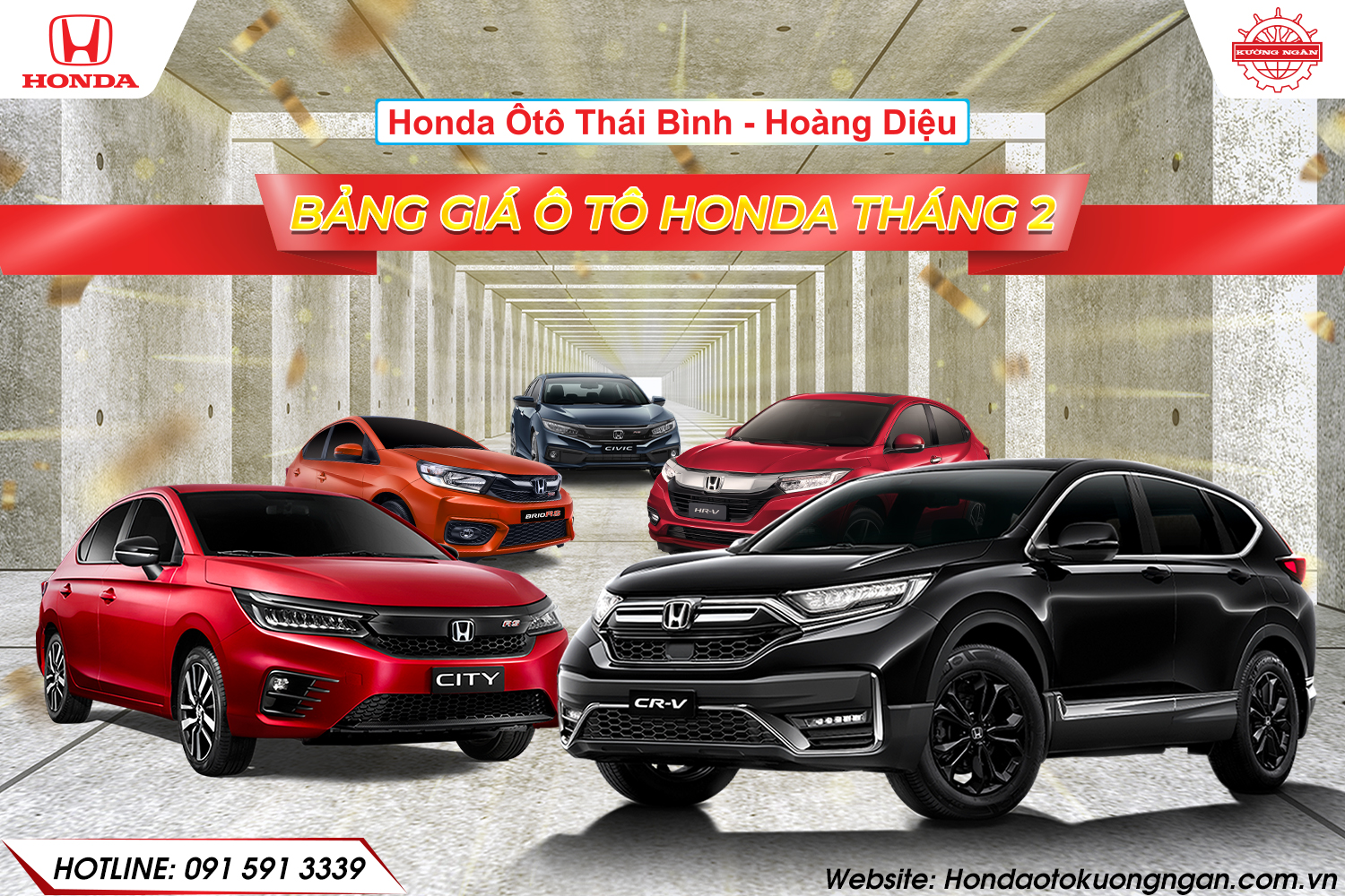 Bảng giá xe chào năm mới tại Honda Ôtô Thái Bình - Hoàng Diệu