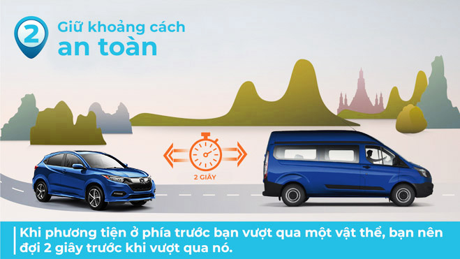 Giữ khoảng cách an toàn giữa các xe khác trên cao tốc