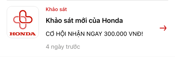 Tham gia khảo sát để có cơ hội nhận ngay 300.000 VNĐ