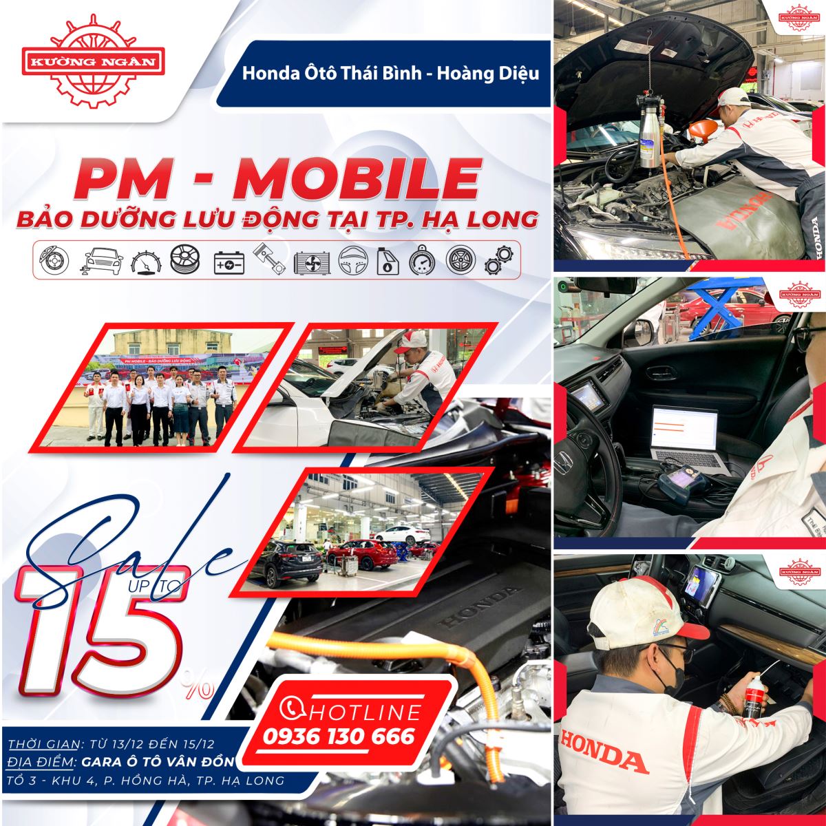 PM - Mobile | Bảo dưỡng lưu động tại TP. Hạ Long ngày 13/12/2024