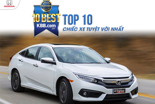 Honda Civic lọt top 10 chiếc xe tuyệt vời nhất trong tầm giá
